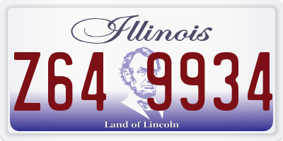 IL license plate Z649934