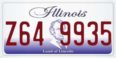 IL license plate Z649935