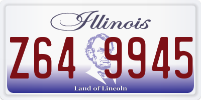IL license plate Z649945