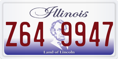 IL license plate Z649947