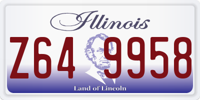 IL license plate Z649958