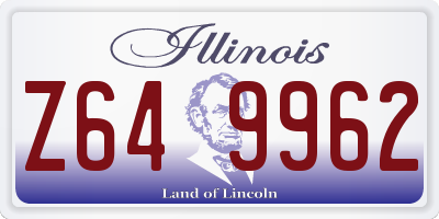 IL license plate Z649962