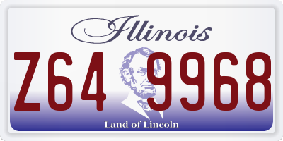 IL license plate Z649968