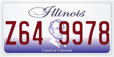 IL license plate Z649978