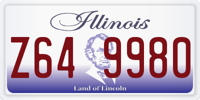 IL license plate Z649980