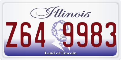 IL license plate Z649983