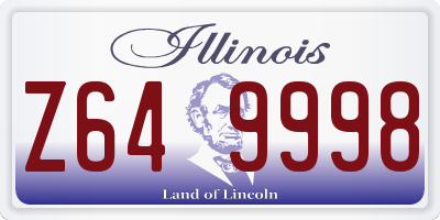 IL license plate Z649998