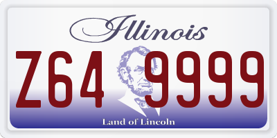IL license plate Z649999