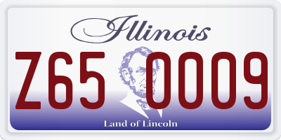 IL license plate Z650009