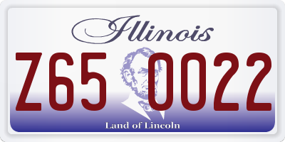IL license plate Z650022