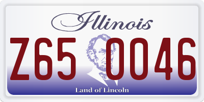 IL license plate Z650046