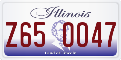 IL license plate Z650047