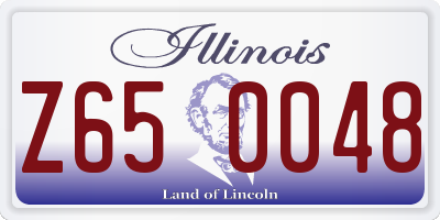 IL license plate Z650048