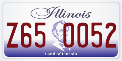 IL license plate Z650052