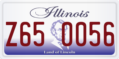 IL license plate Z650056