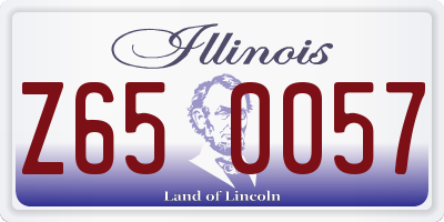 IL license plate Z650057