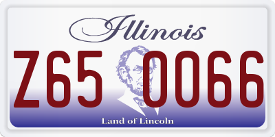 IL license plate Z650066
