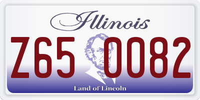 IL license plate Z650082