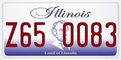 IL license plate Z650083