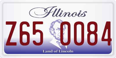 IL license plate Z650084