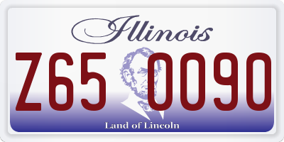 IL license plate Z650090