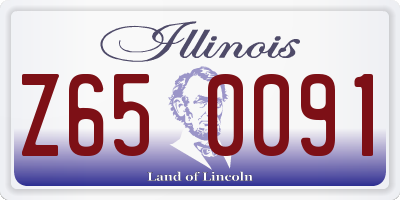 IL license plate Z650091
