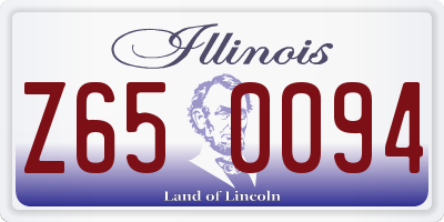 IL license plate Z650094