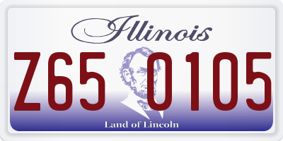 IL license plate Z650105