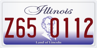 IL license plate Z650112