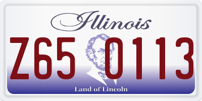 IL license plate Z650113
