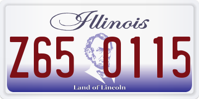 IL license plate Z650115