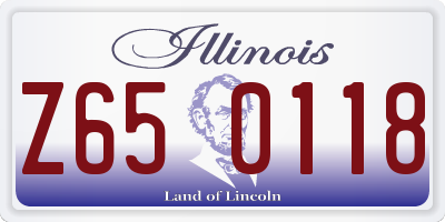 IL license plate Z650118