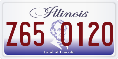 IL license plate Z650120