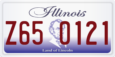 IL license plate Z650121