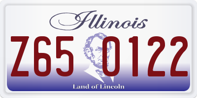 IL license plate Z650122