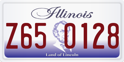 IL license plate Z650128