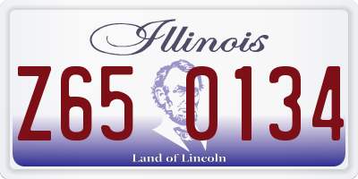 IL license plate Z650134