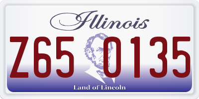 IL license plate Z650135