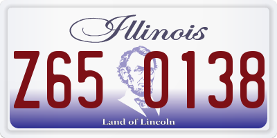 IL license plate Z650138