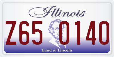 IL license plate Z650140