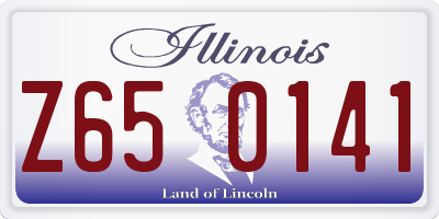 IL license plate Z650141