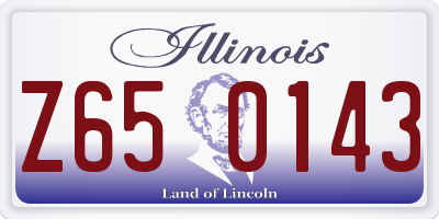 IL license plate Z650143