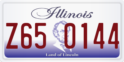 IL license plate Z650144