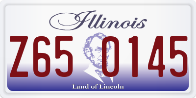 IL license plate Z650145