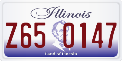 IL license plate Z650147