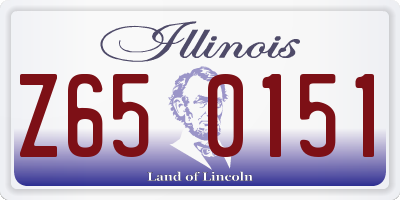 IL license plate Z650151