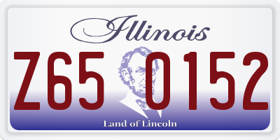 IL license plate Z650152