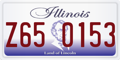 IL license plate Z650153