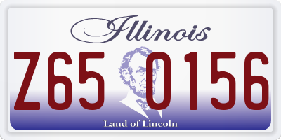 IL license plate Z650156
