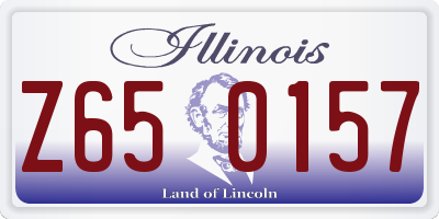 IL license plate Z650157